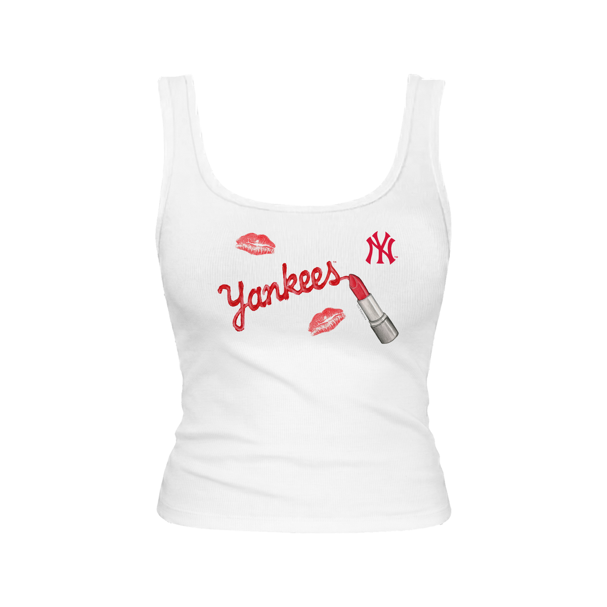 New York Yankees Lipstick Emmy Tank