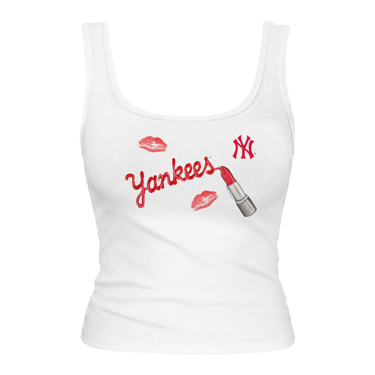New York Yankees Lipstick Emmy Tank