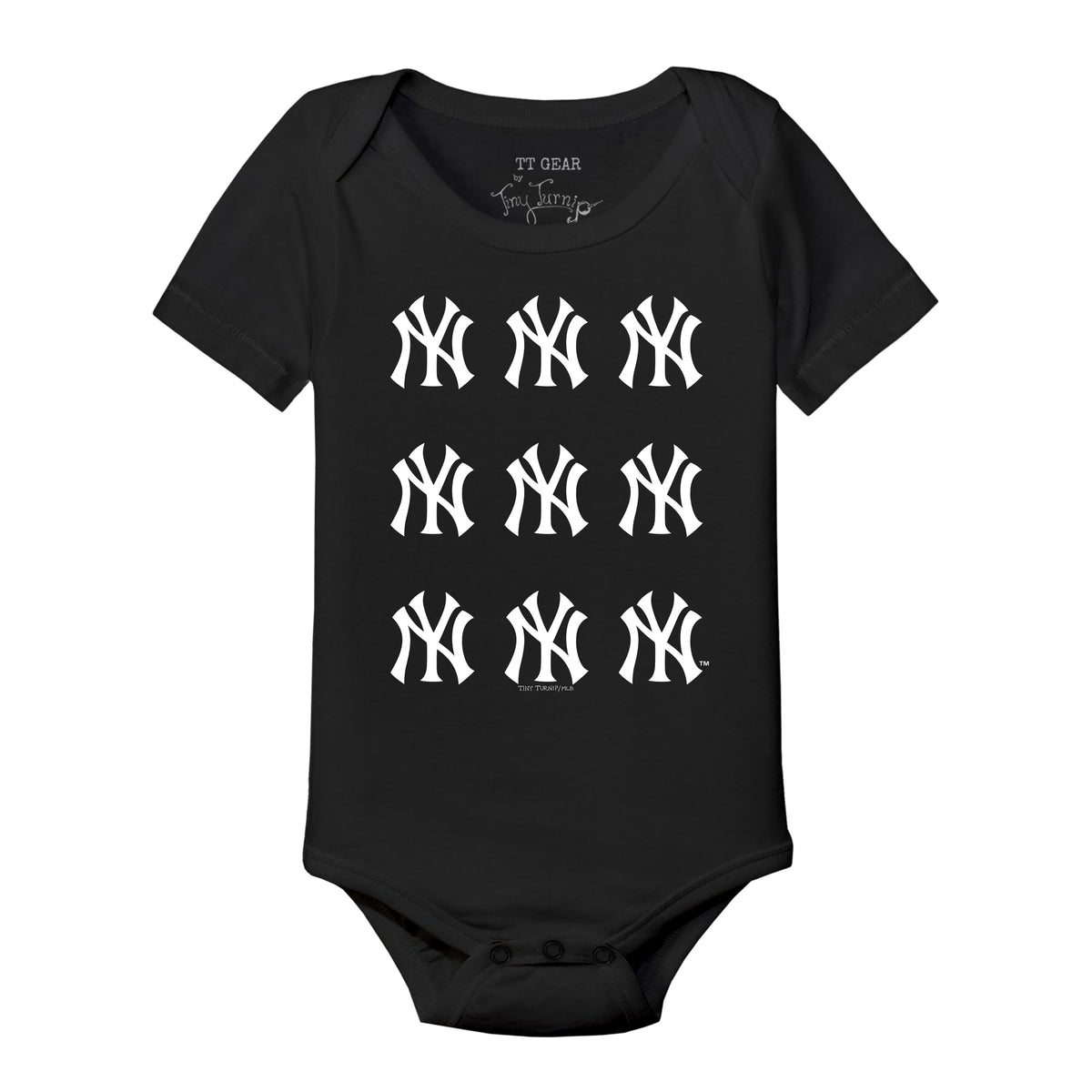 New York Yankees Logo Grid Short Sleeve Snapper