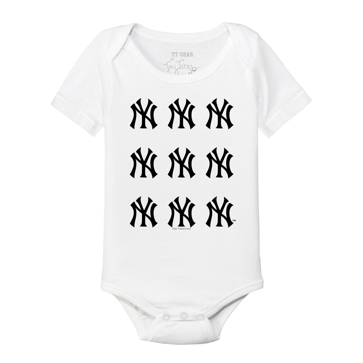 New York Yankees Logo Grid Short Sleeve Snapper