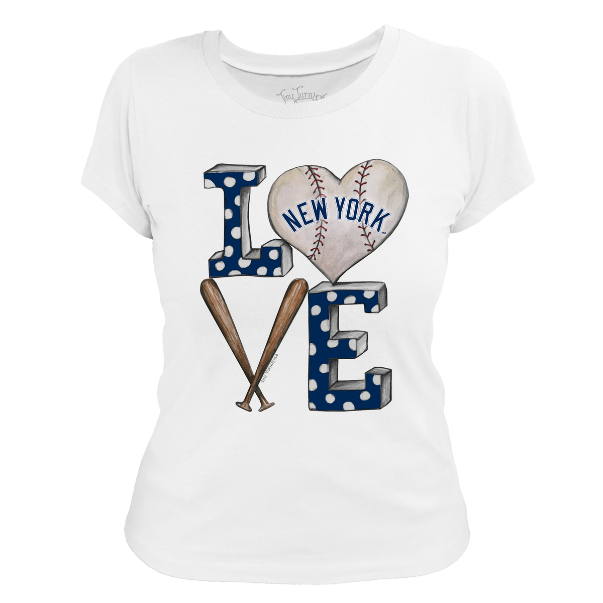 New York Yankees Baseball LOVE Tee Shirt