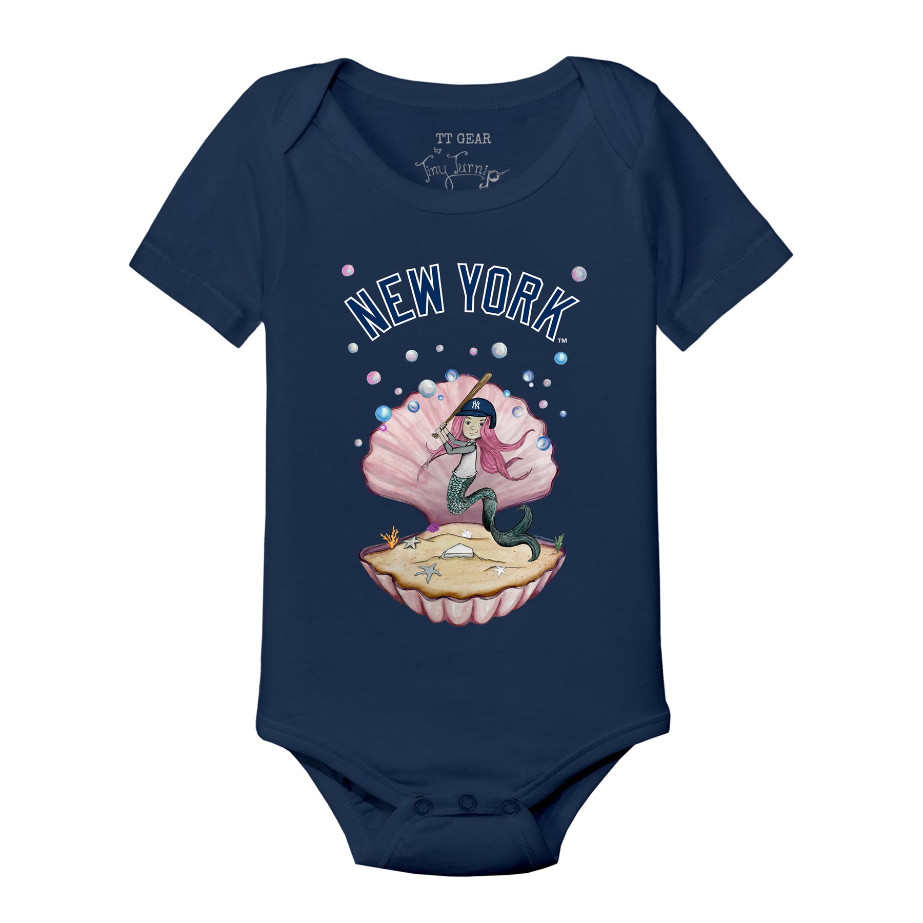 New York Yankees Mermaid Short Sleeve Snapper