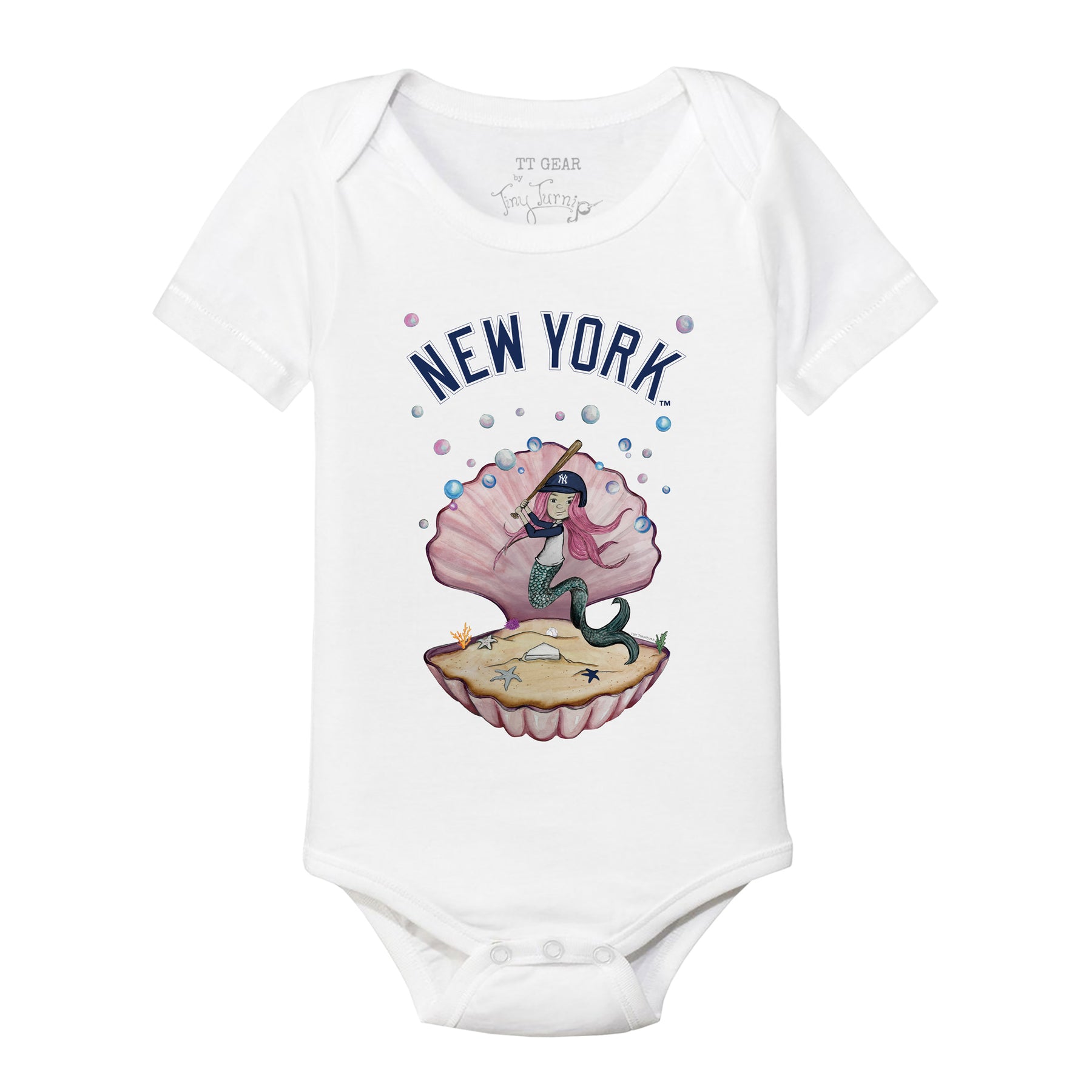 New York Yankees Mermaid Short Sleeve Snapper