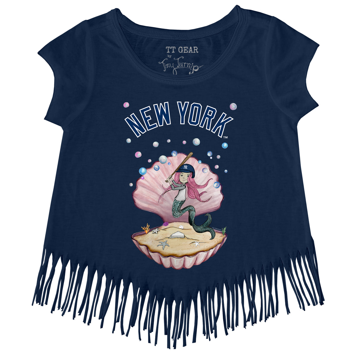 New York Yankees Mermaid Fringe Tee