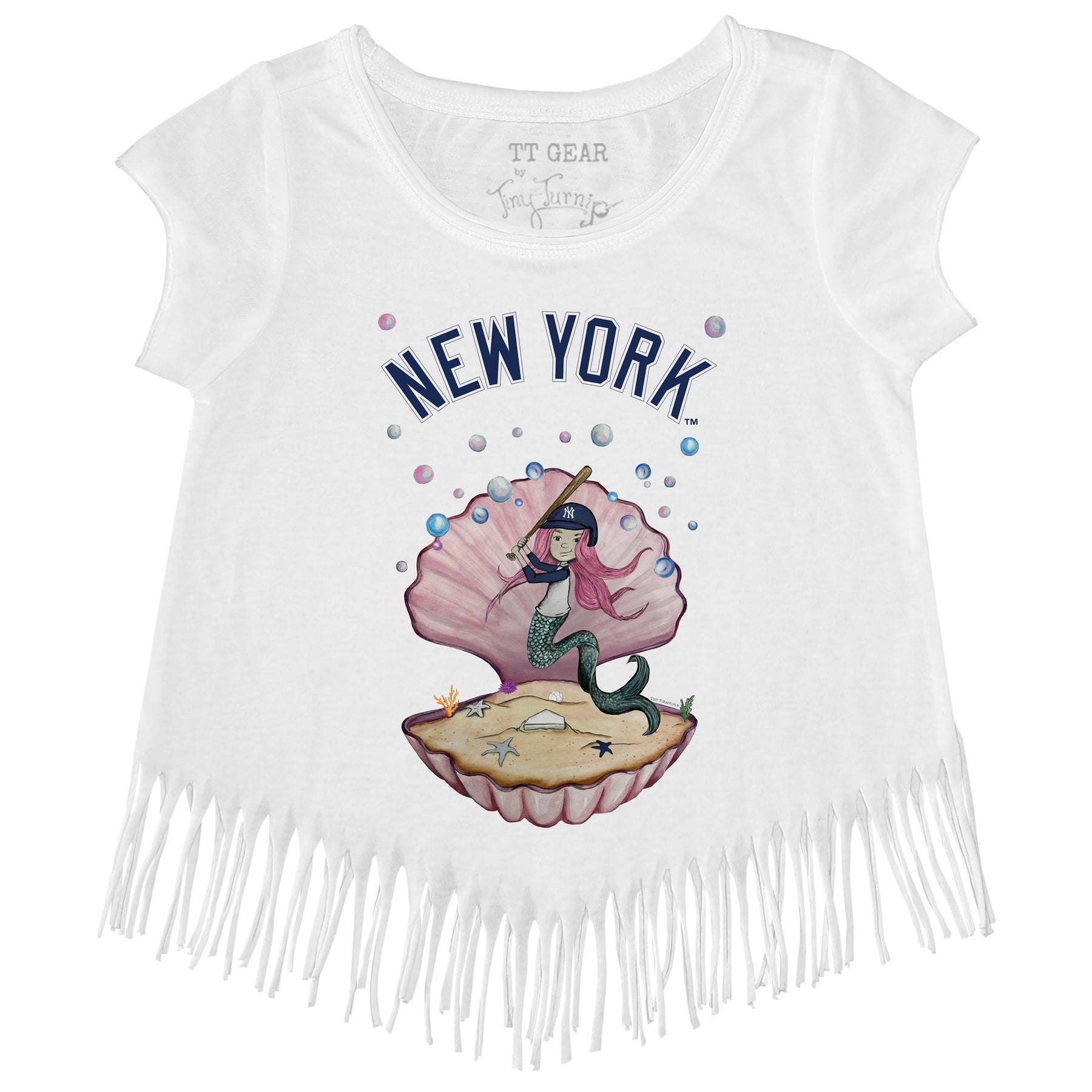 New York Yankees Mermaid Fringe Tee
