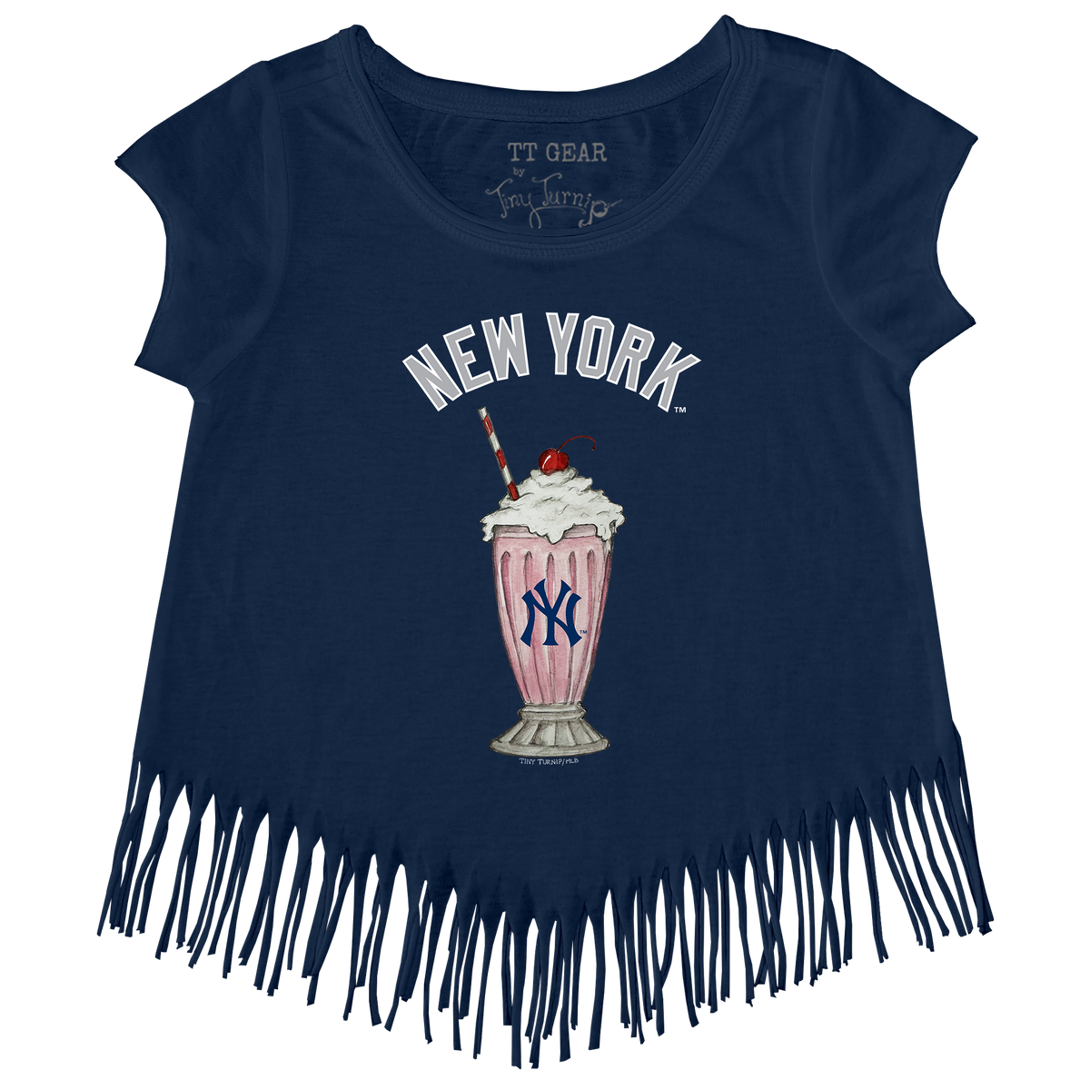 New York Yankees Milkshake Fringe Tee