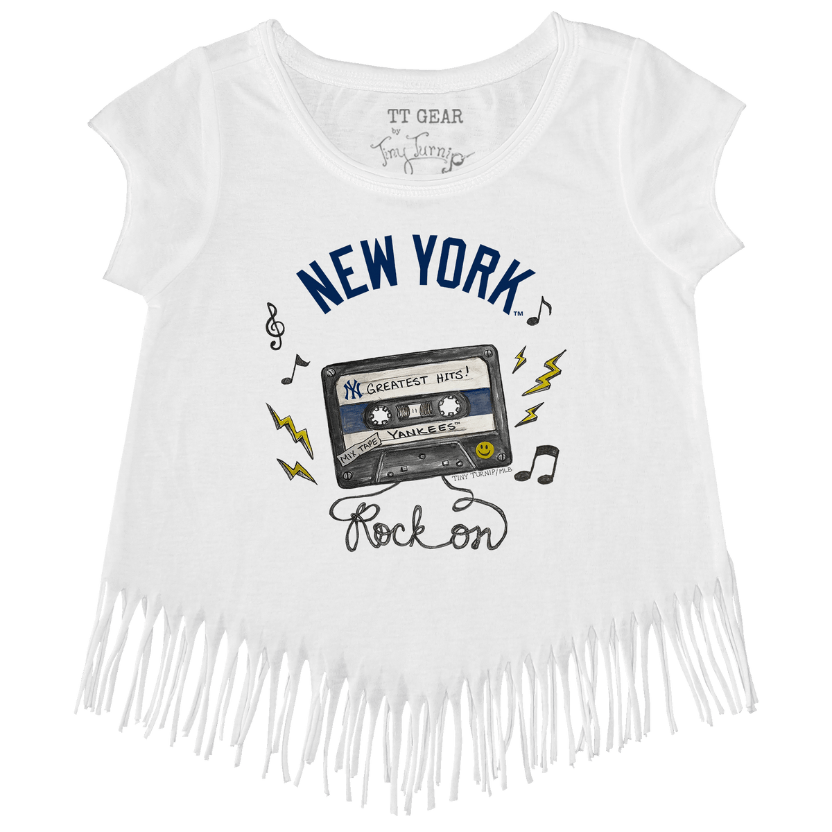 New York Yankees Mixtape Fringe Tee - Tiny Turnip