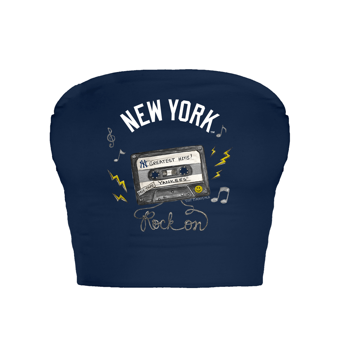 New York Yankees Mixtape Crop Tube Top