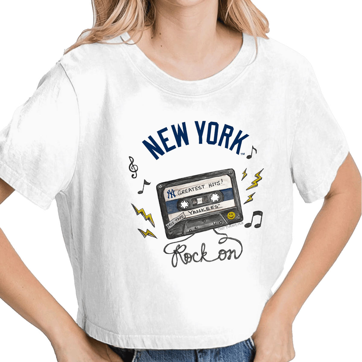 New York Yankees Mixtape Vintage Crop Tee