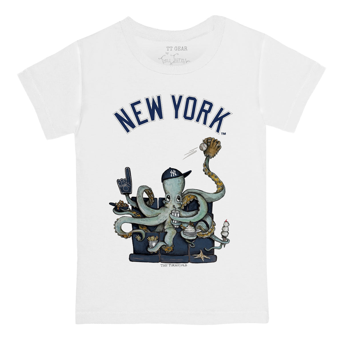 New York Yankees Octopus Tee Shirt