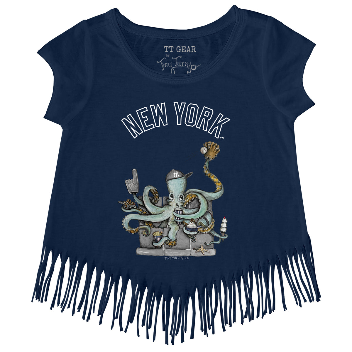 New York Yankees Octopus Fringe Tee