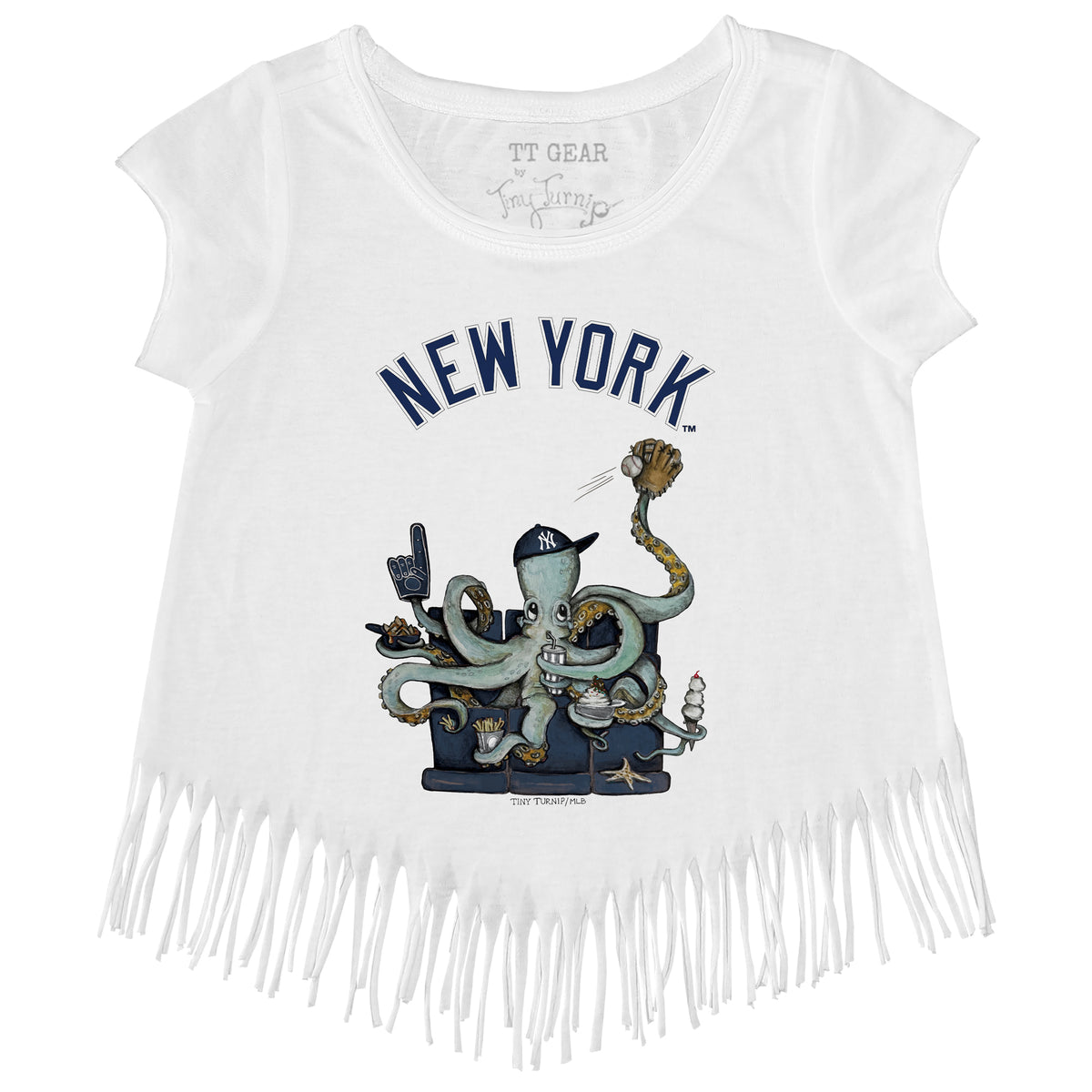 New York Yankees Octopus Fringe Tee
