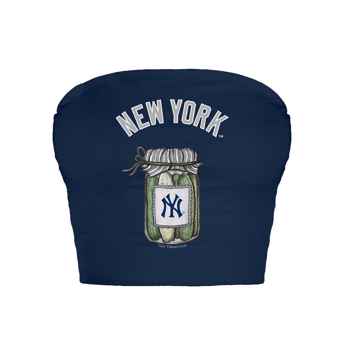 New York Yankees Pickle Jar Crop Tube Top