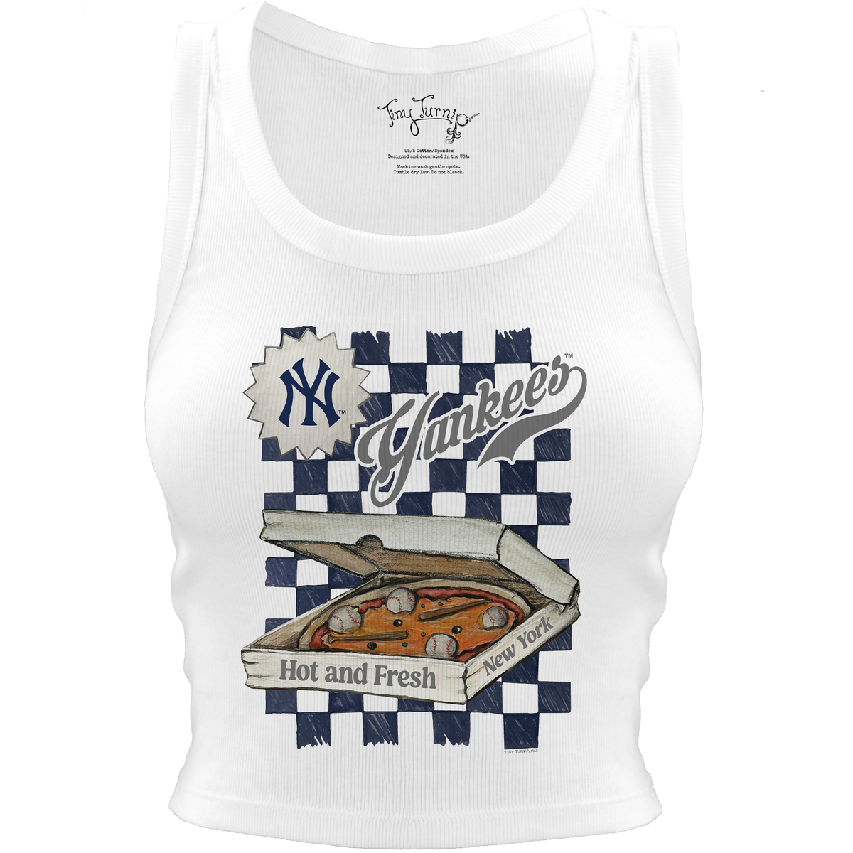 New York Yankees Pizza Crop Tank