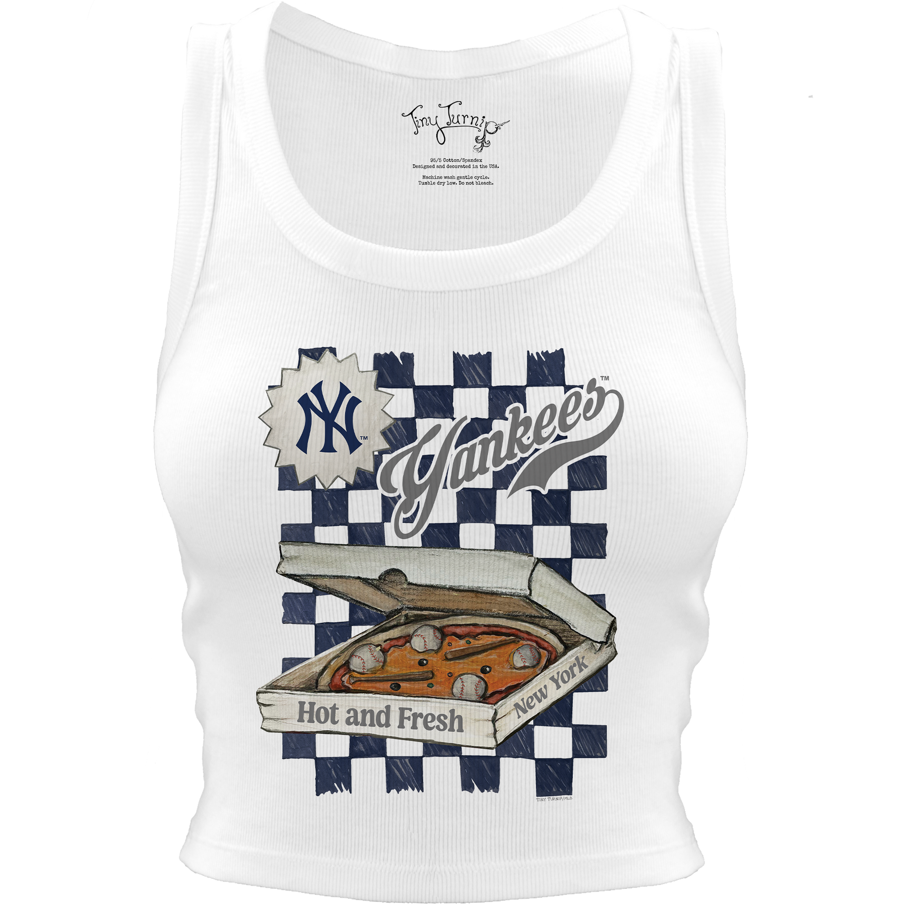New York Yankees Pizza Crop Tank