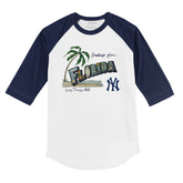 New York Yankees Spring Training 2025 3/4 Navy Blue Sleeve Raglan