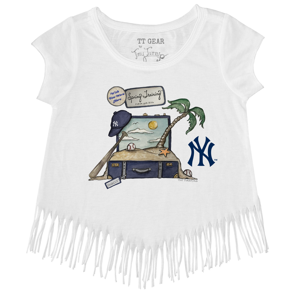 New York Yankees Spring Training 2026 Fringe Tee - Tiny Turnip