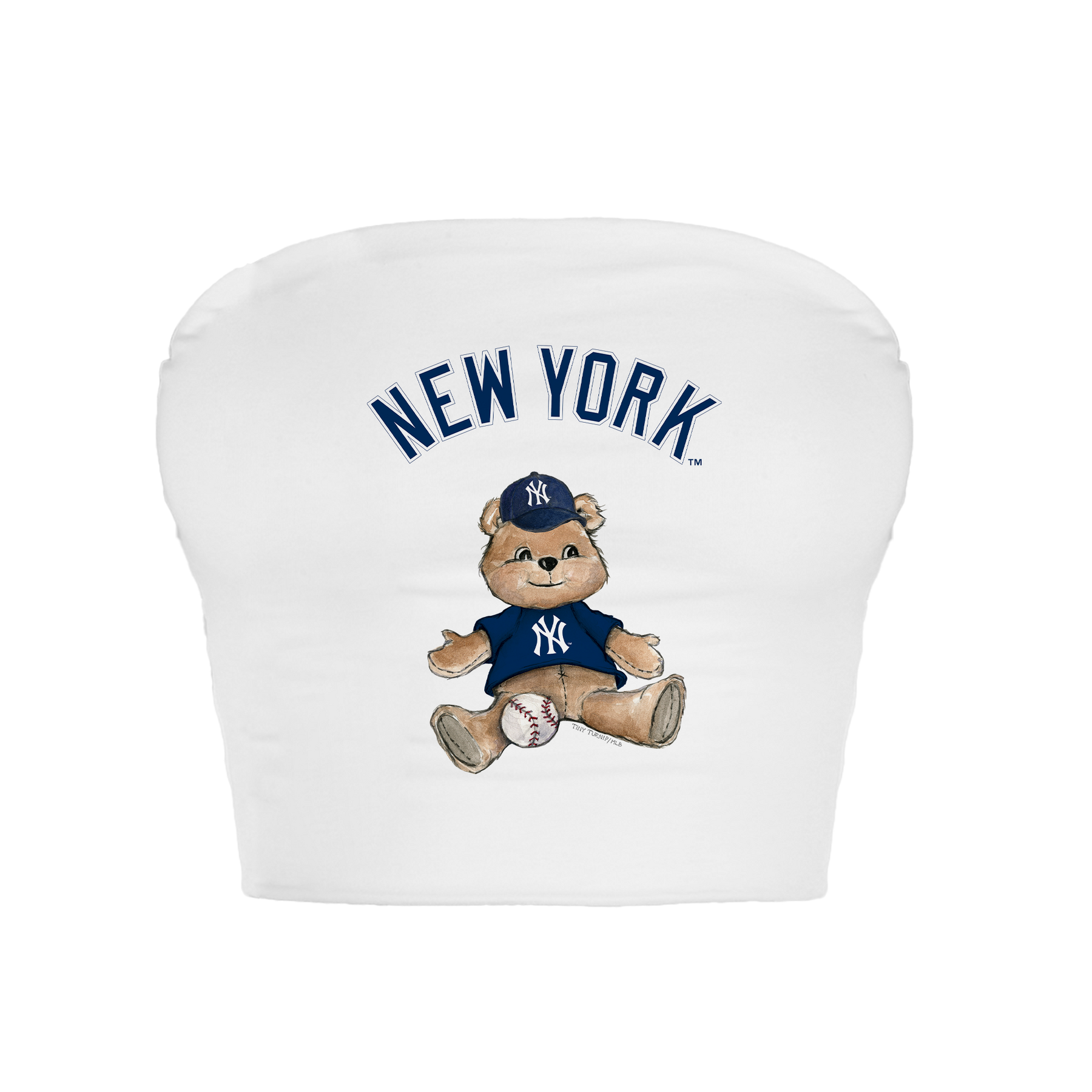 New York Yankees Teddy Crop Tube Top