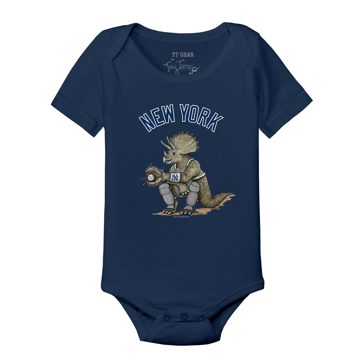 New York Yankees Triceratops Short Sleeve Snapper