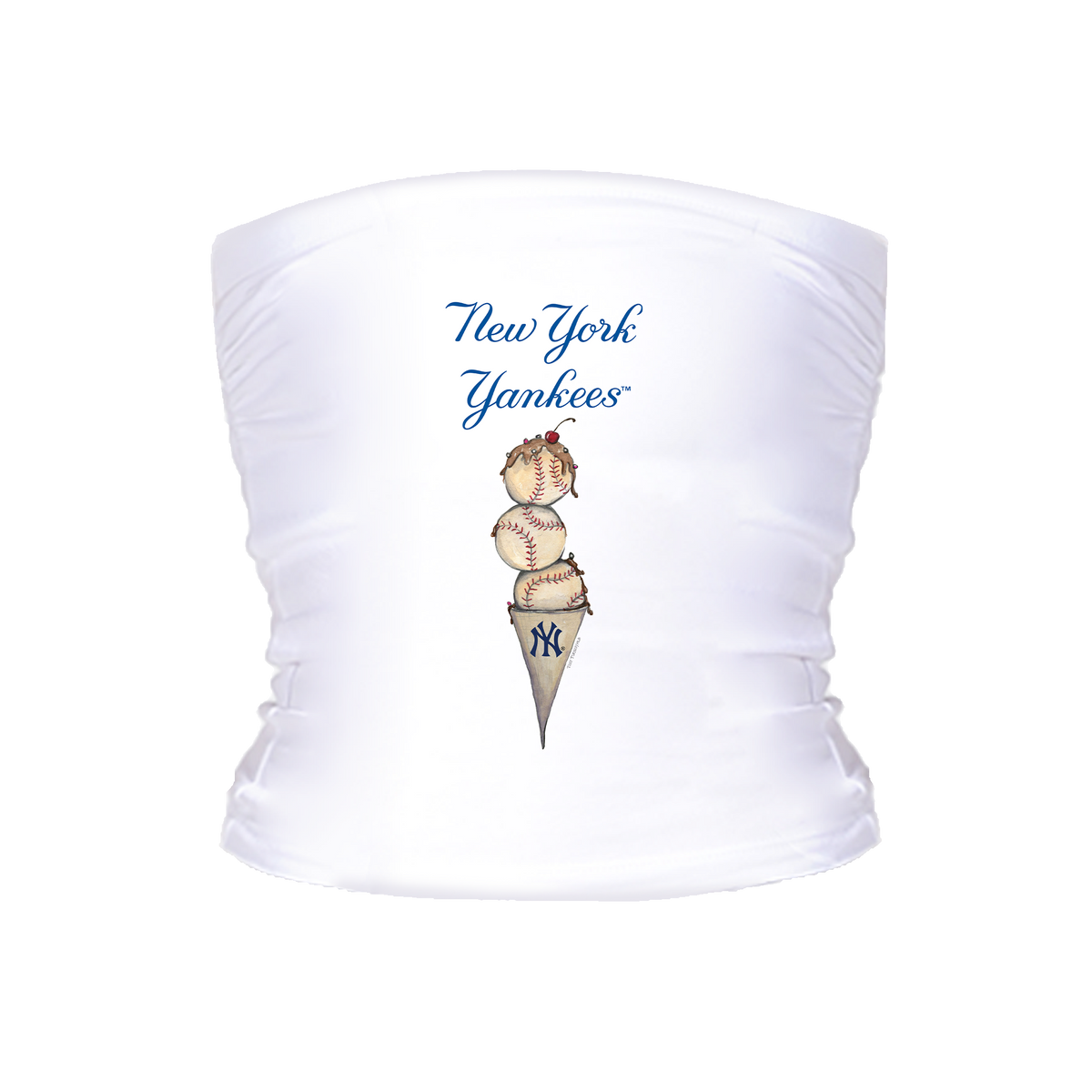 New York Yankees Triple Scoop Tube Top - Tiny Turnip