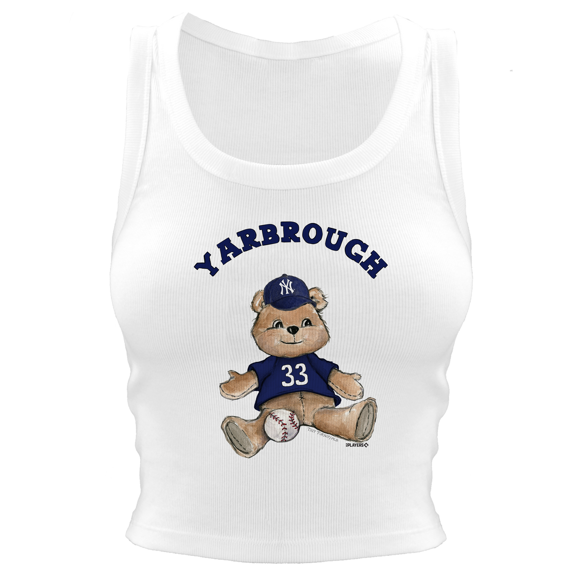 VIP MLB Teddy w/ Name, Number - Crop Tank - Tiny Turnip