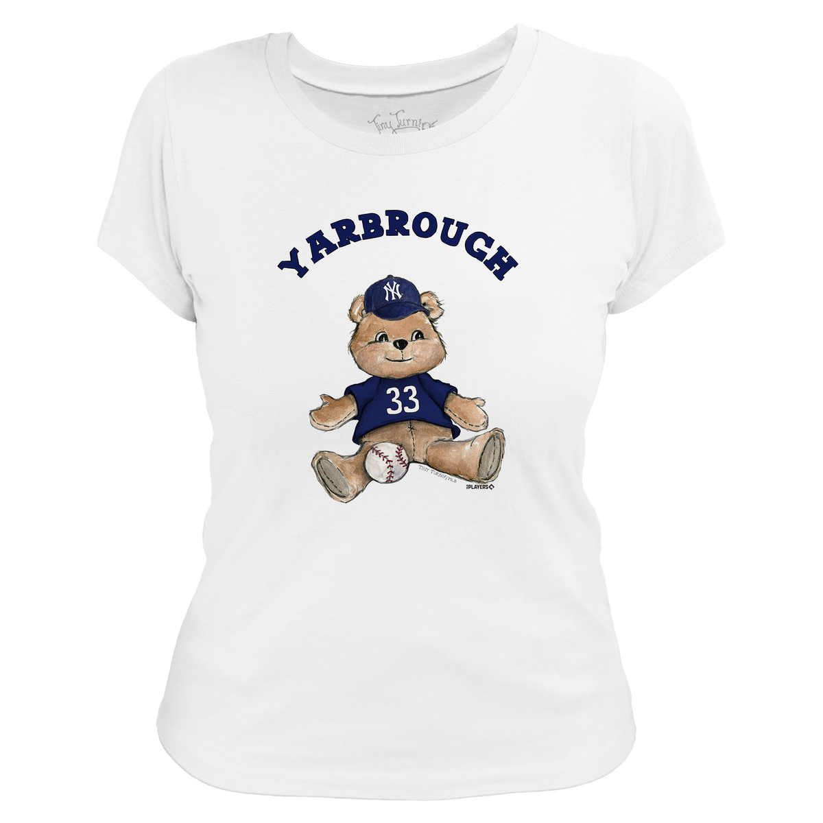 VIP MLB Teddy w/ Name, Number - Women's Tee Shirt - Tiny Turnip