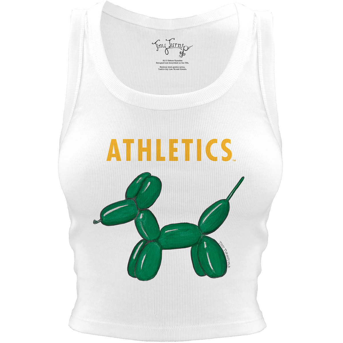 Oakland Athletics Balloon Dog Crop Tank