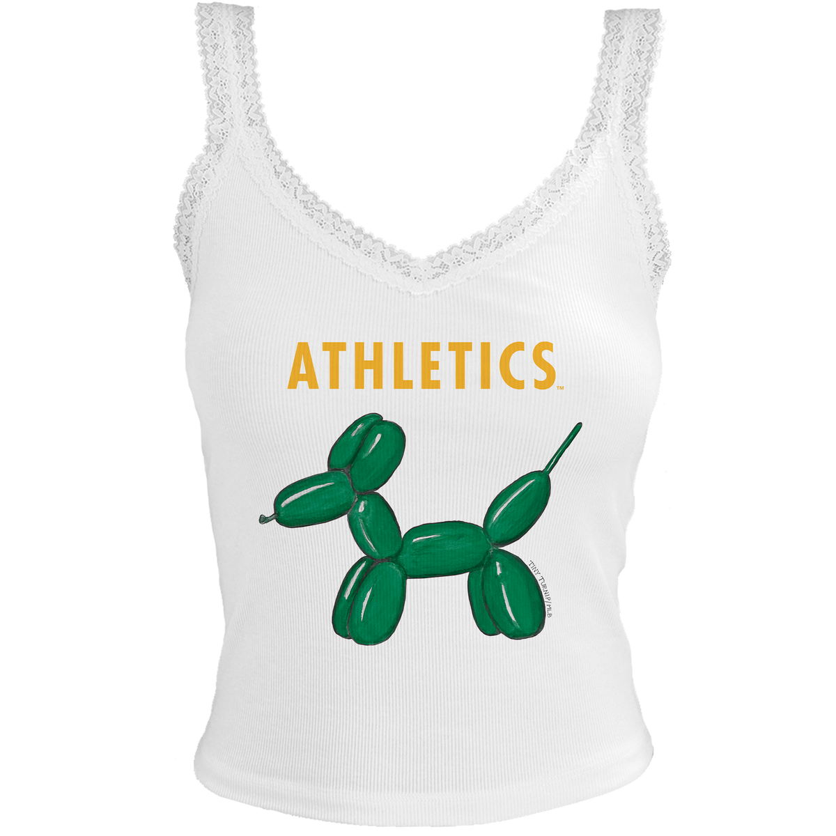 Oakland Athletics Balloon Dog Lace Tank