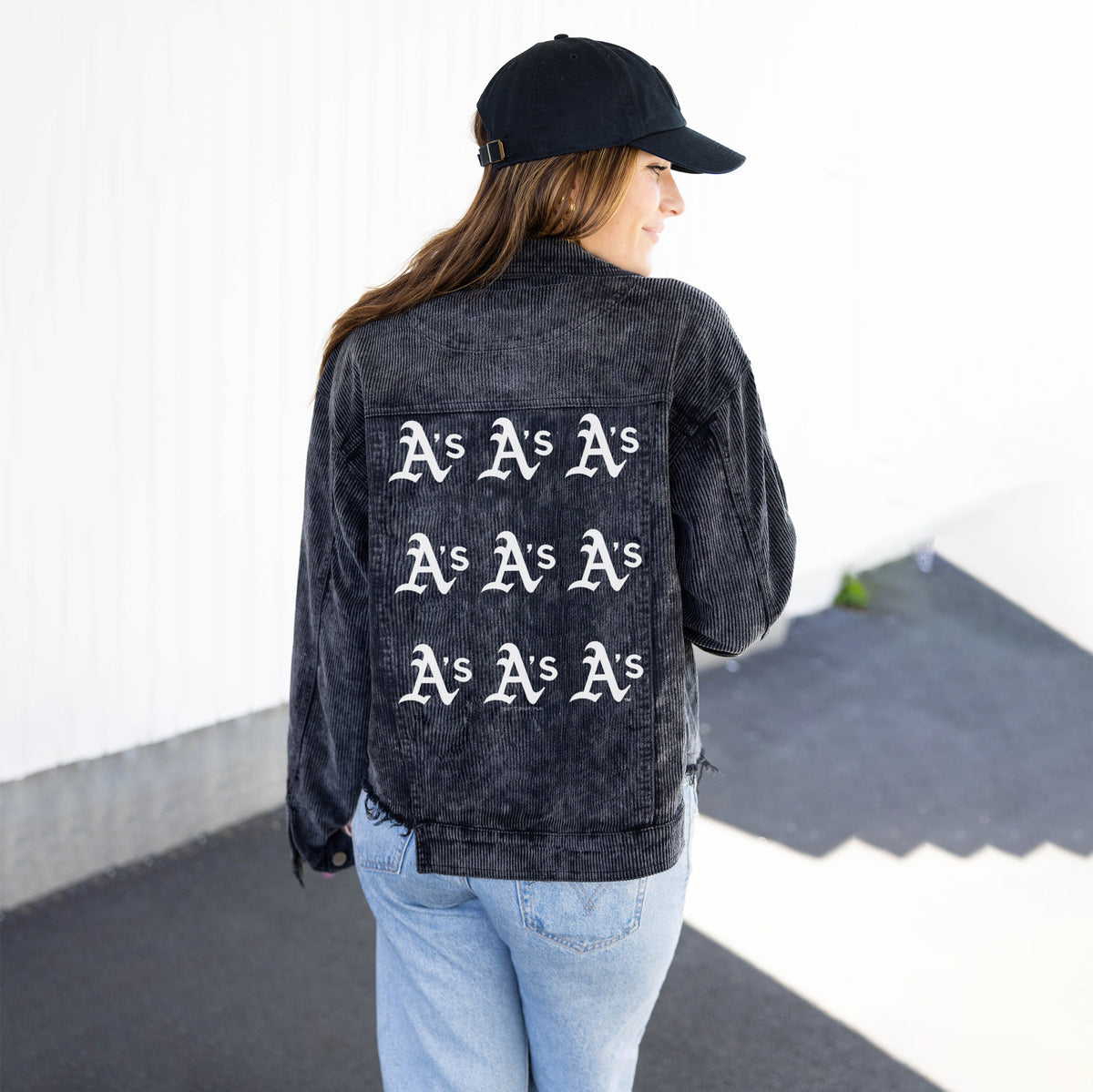 Oakland Athletics Black Cord Logo Grid