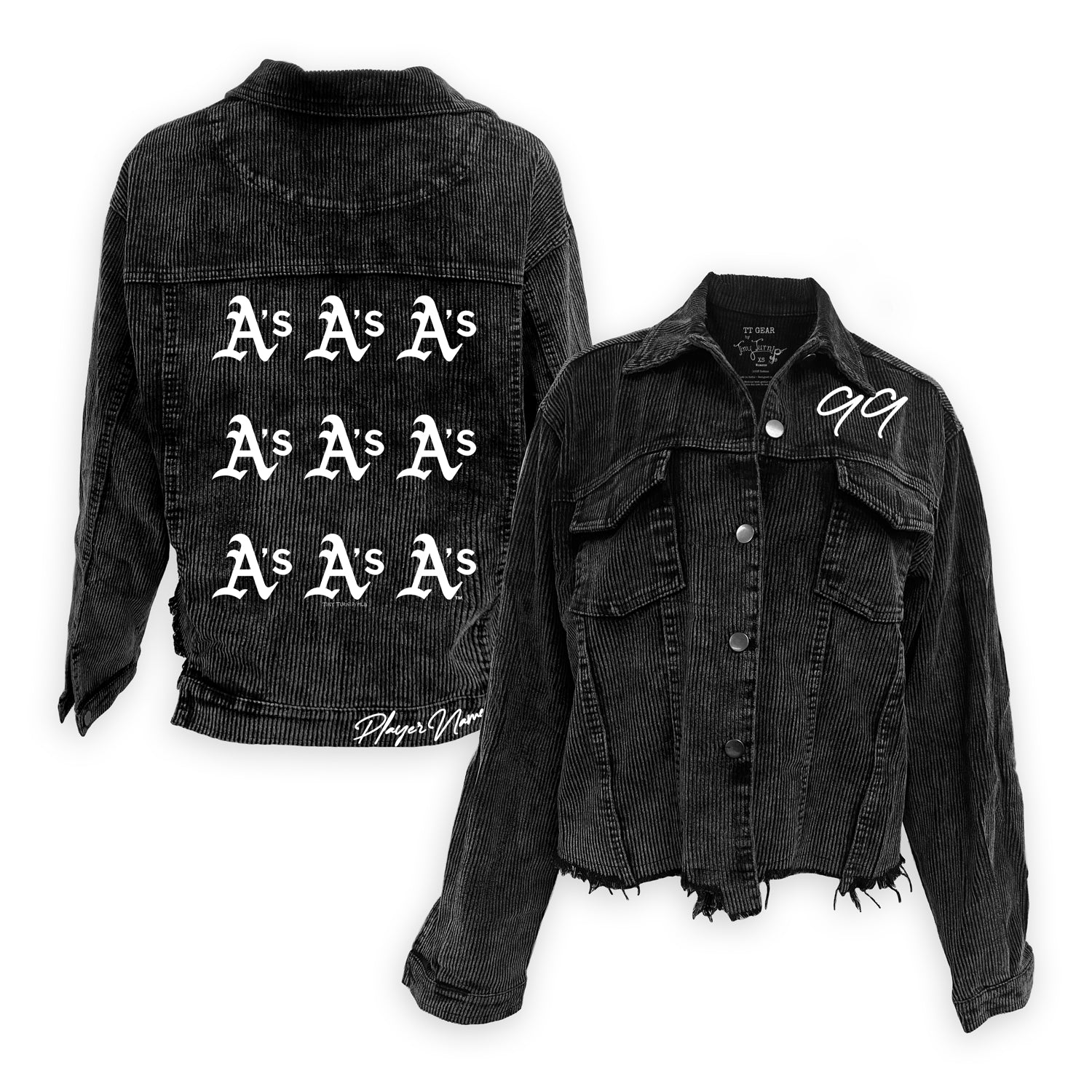 Oakland Athletics Black Cord Logo Grid