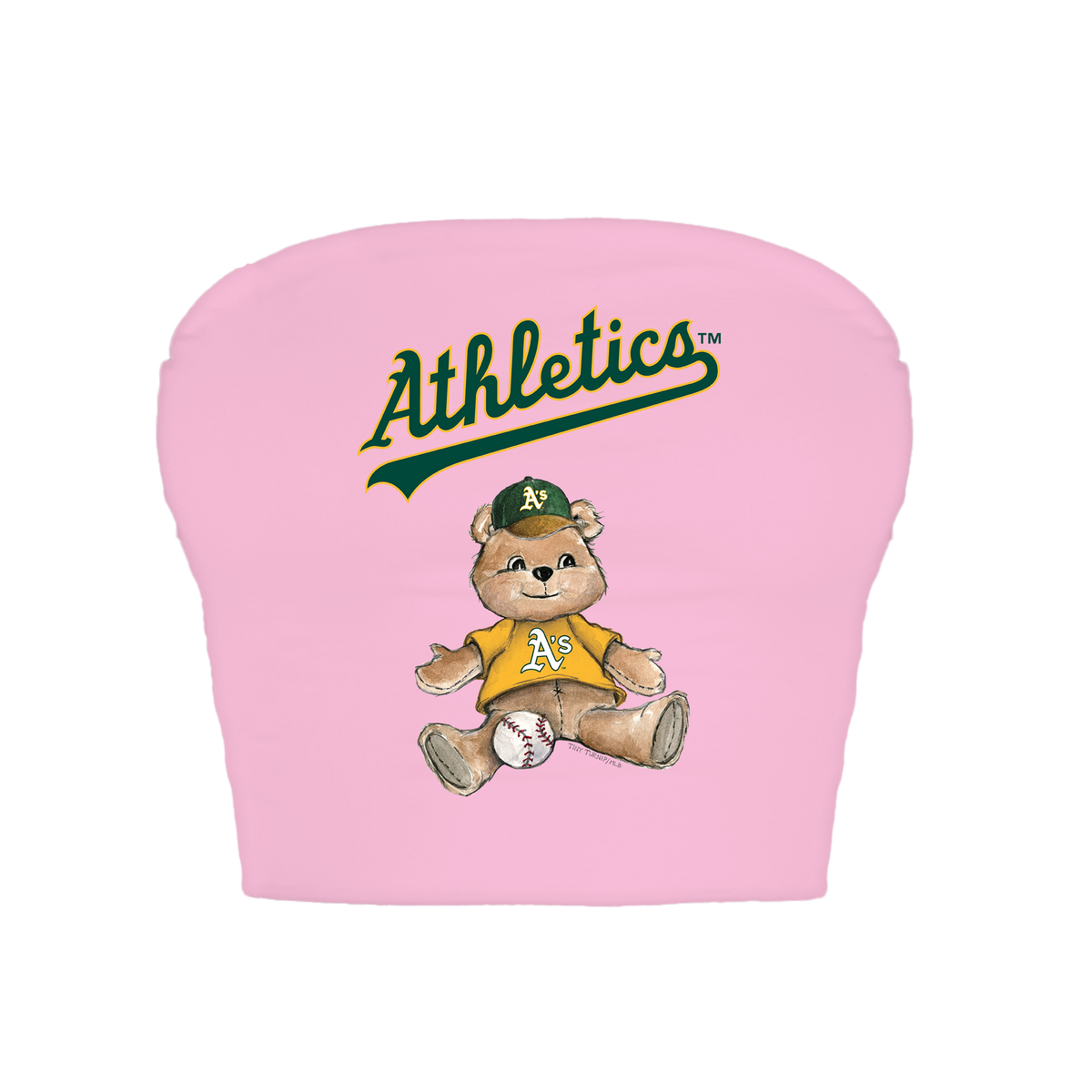 Oakland Athletics Teddy Crop Tube Top