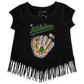 Oakland Athletics Butterfly Glove Fringe Tee
