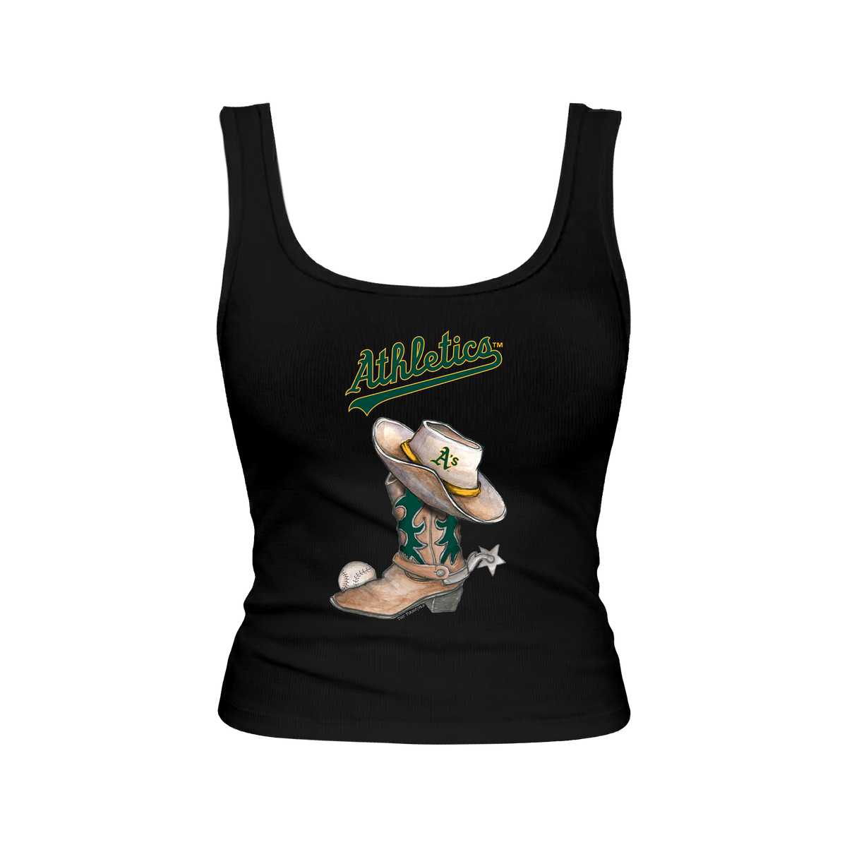 Oakland Athletics Cowboy Boot Emmy Tank