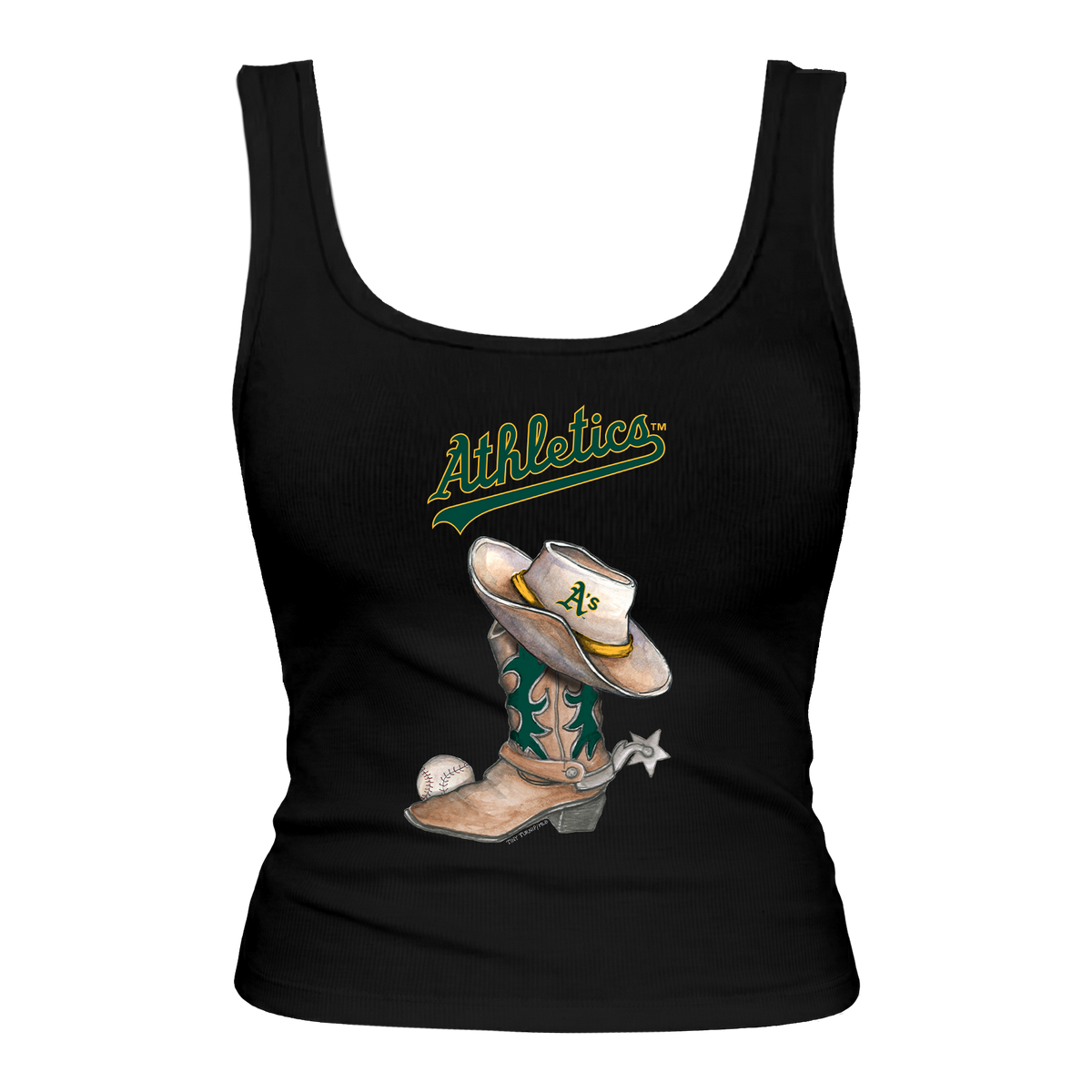 Oakland Athletics Cowboy Boot Emmy Tank