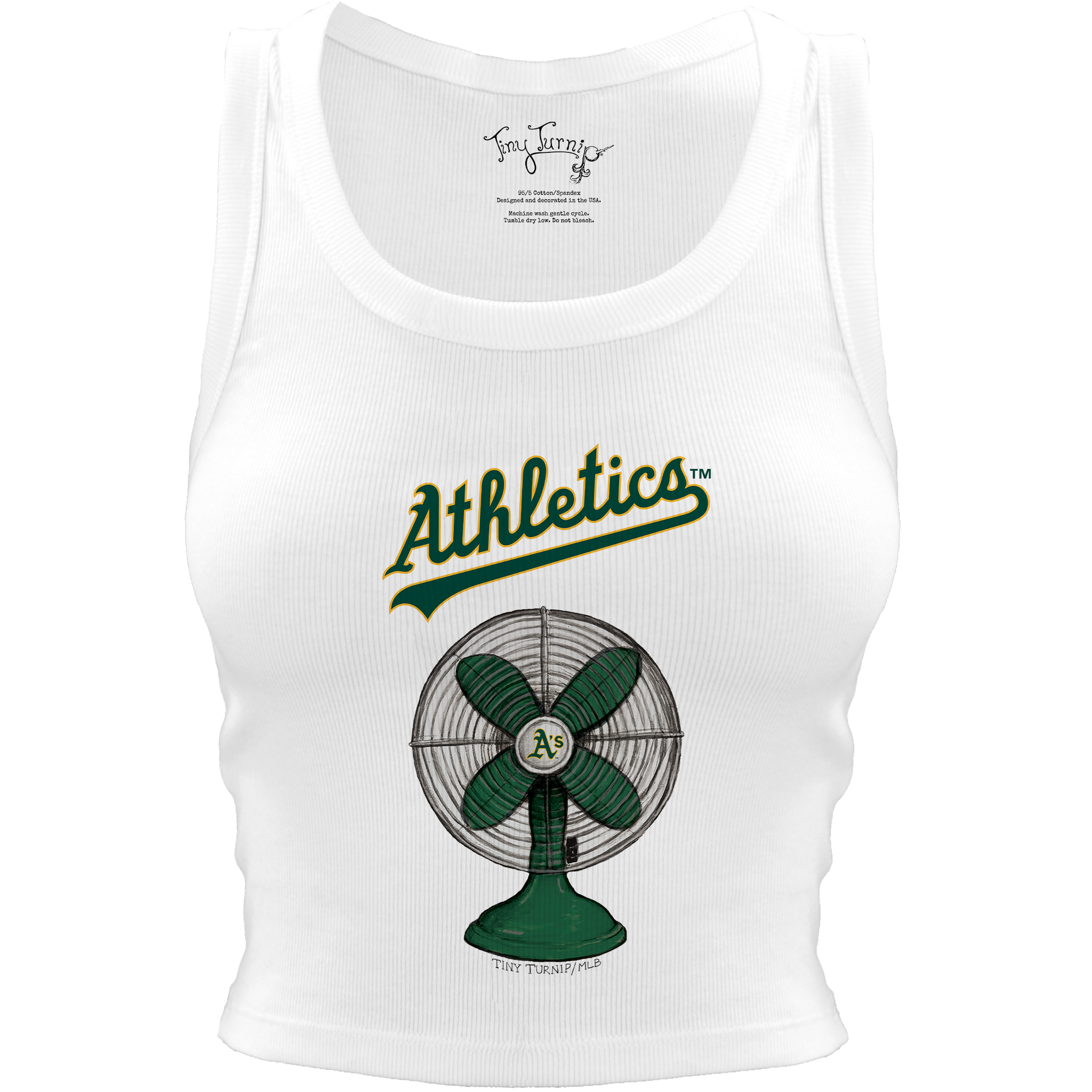 Oakland Athletics Fan Crop Tank