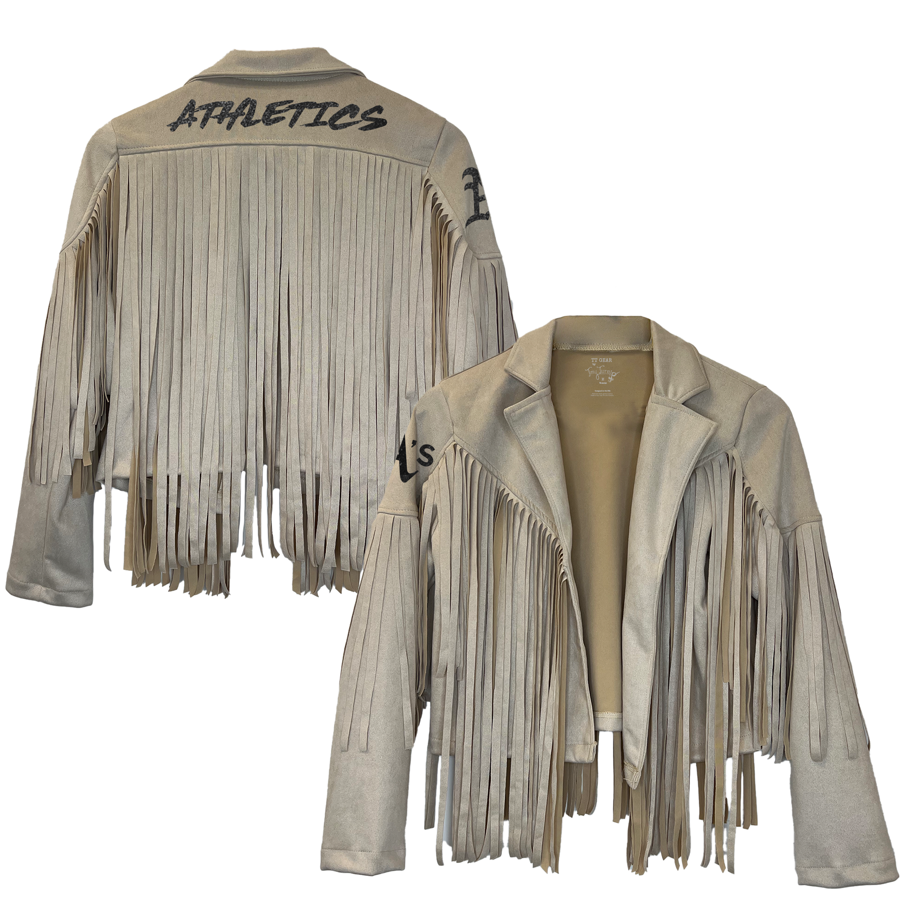 Oakland Athletics Farrah Fringe Jacket --(ships after 8/11)