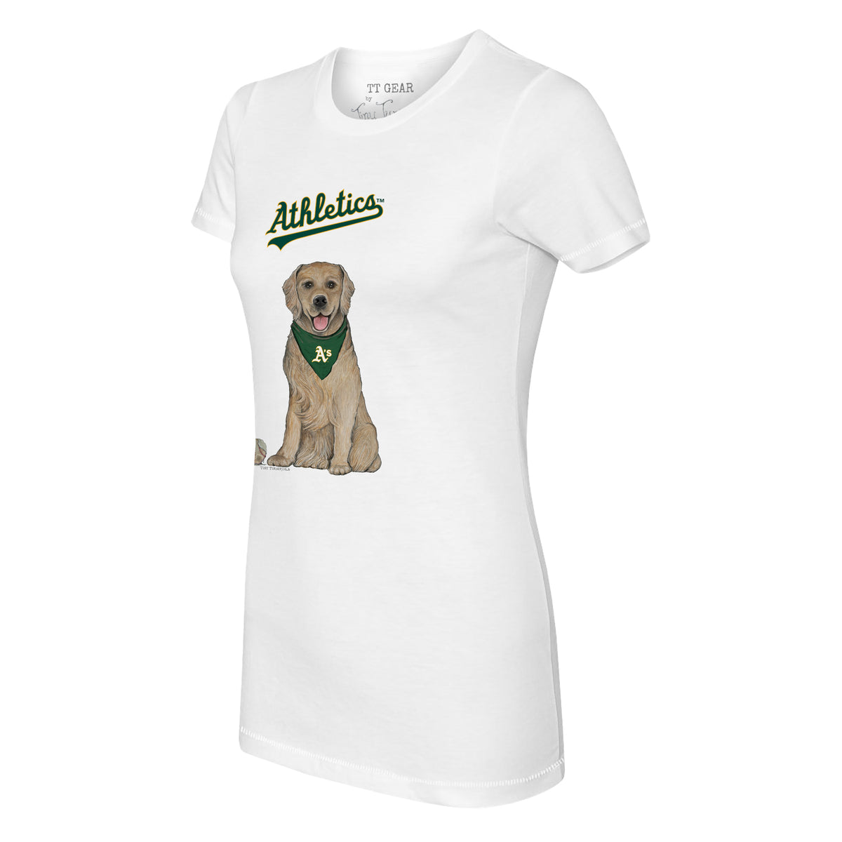 Oakland Athletics Golden Retriever Tee Shirt