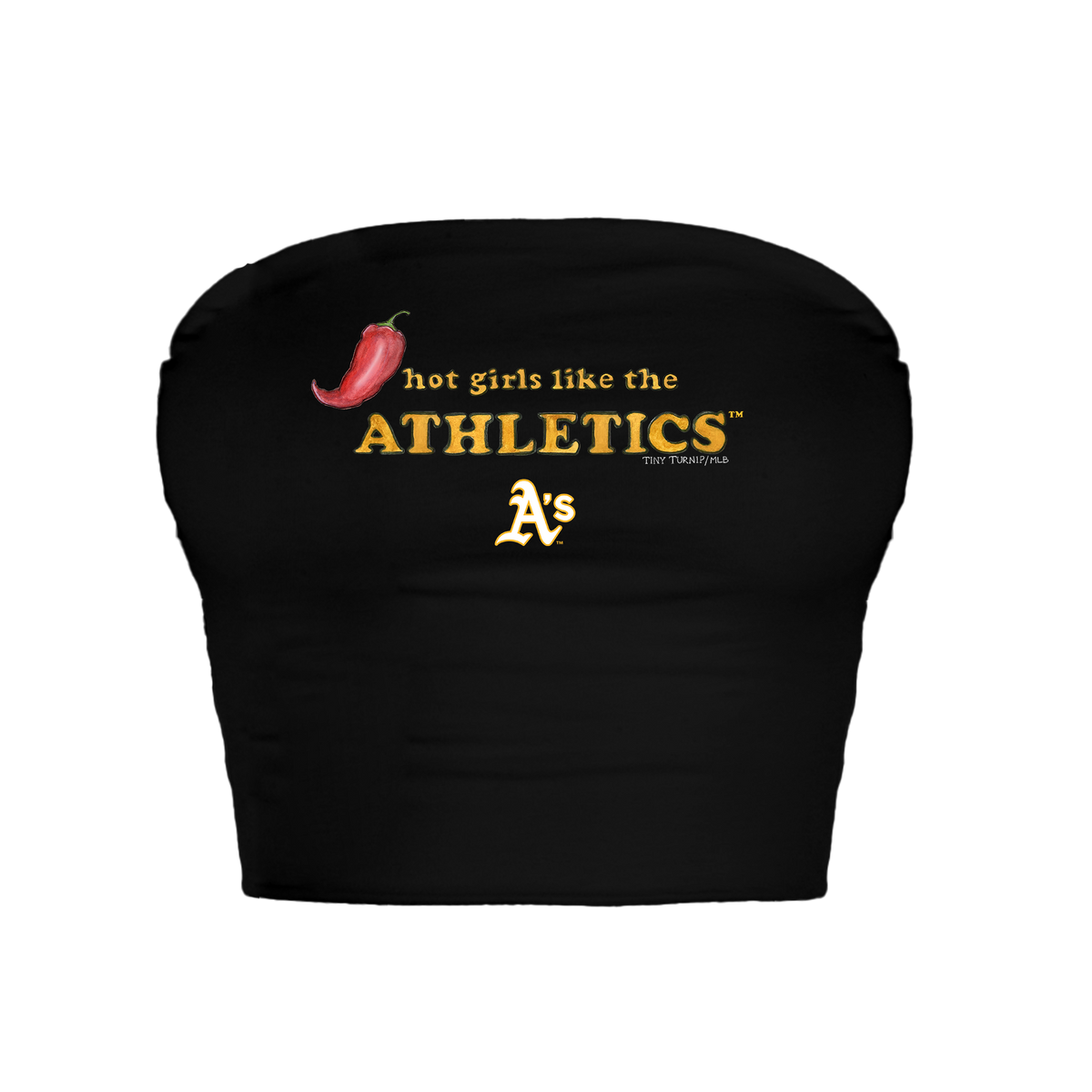 Oakland Athletics Hot Girls Crop Tube Top