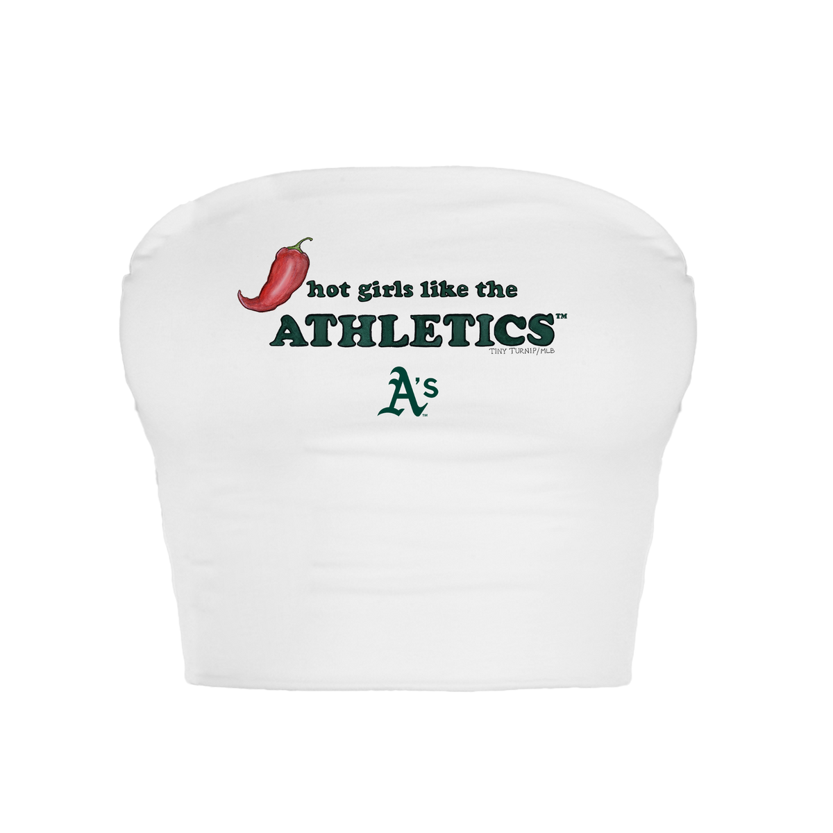 Oakland Athletics Hot Girls Crop Tube Top