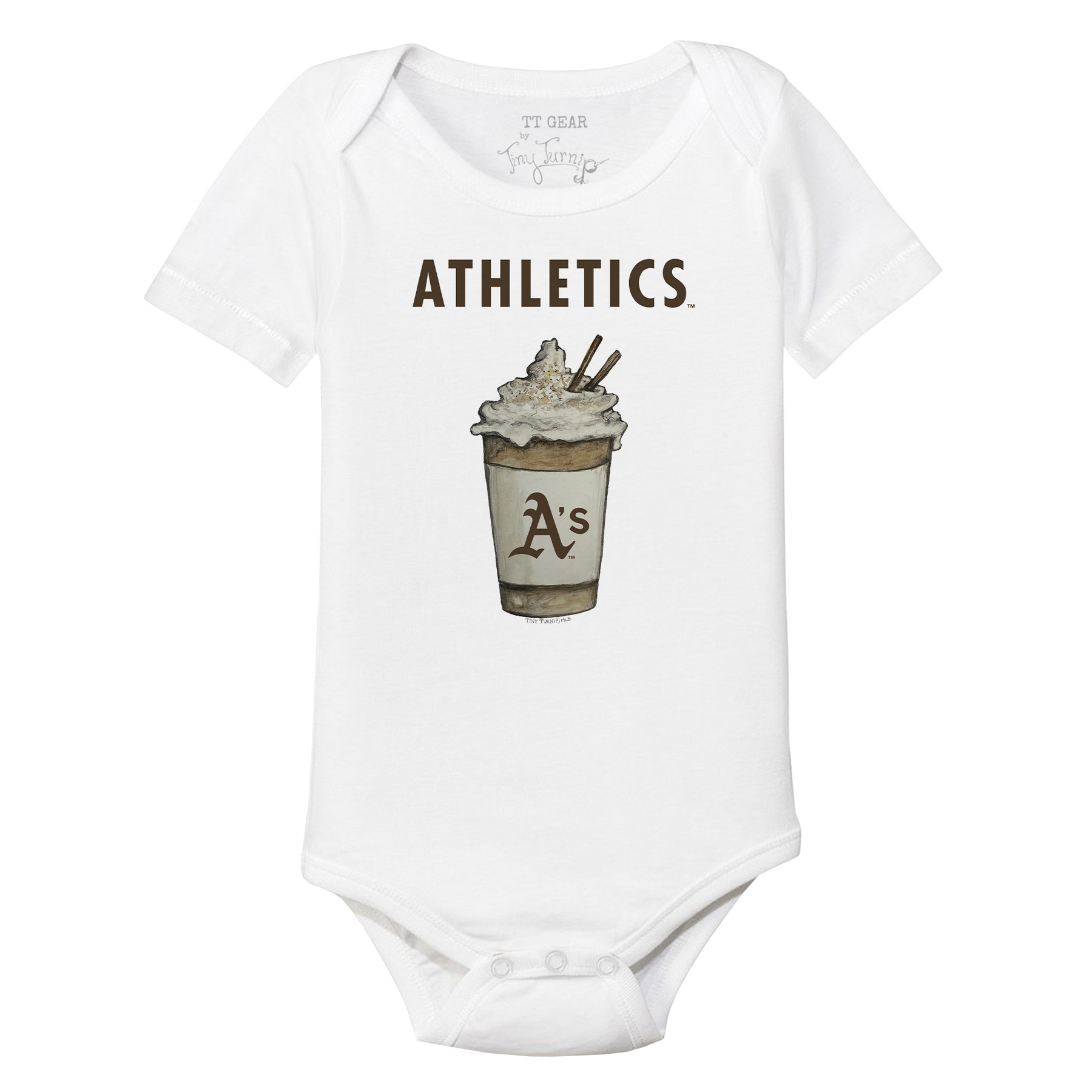 Oakland Athletics Latte Short Sleeve Snapper