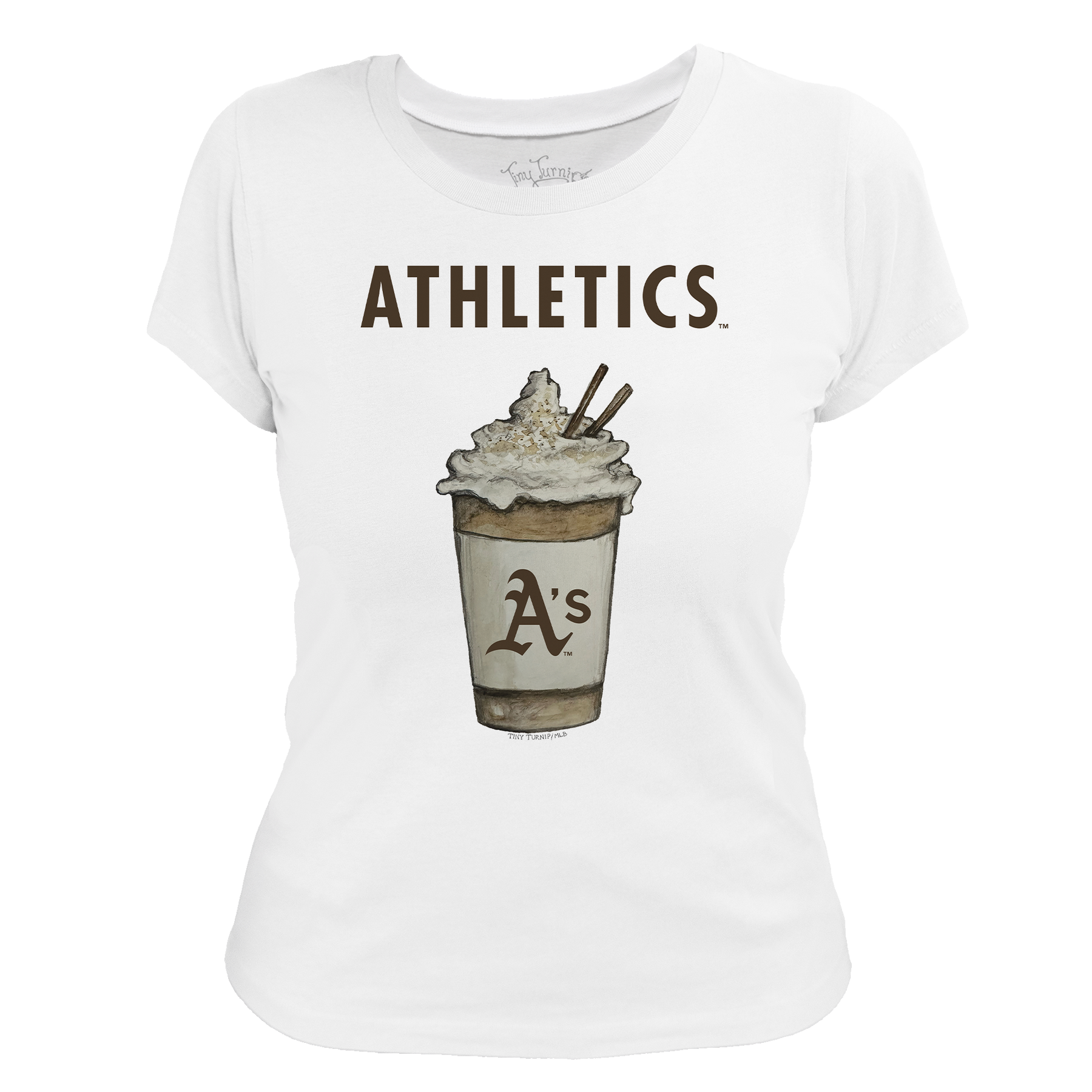 Oakland Athletics Latte Women's Tee Shirt