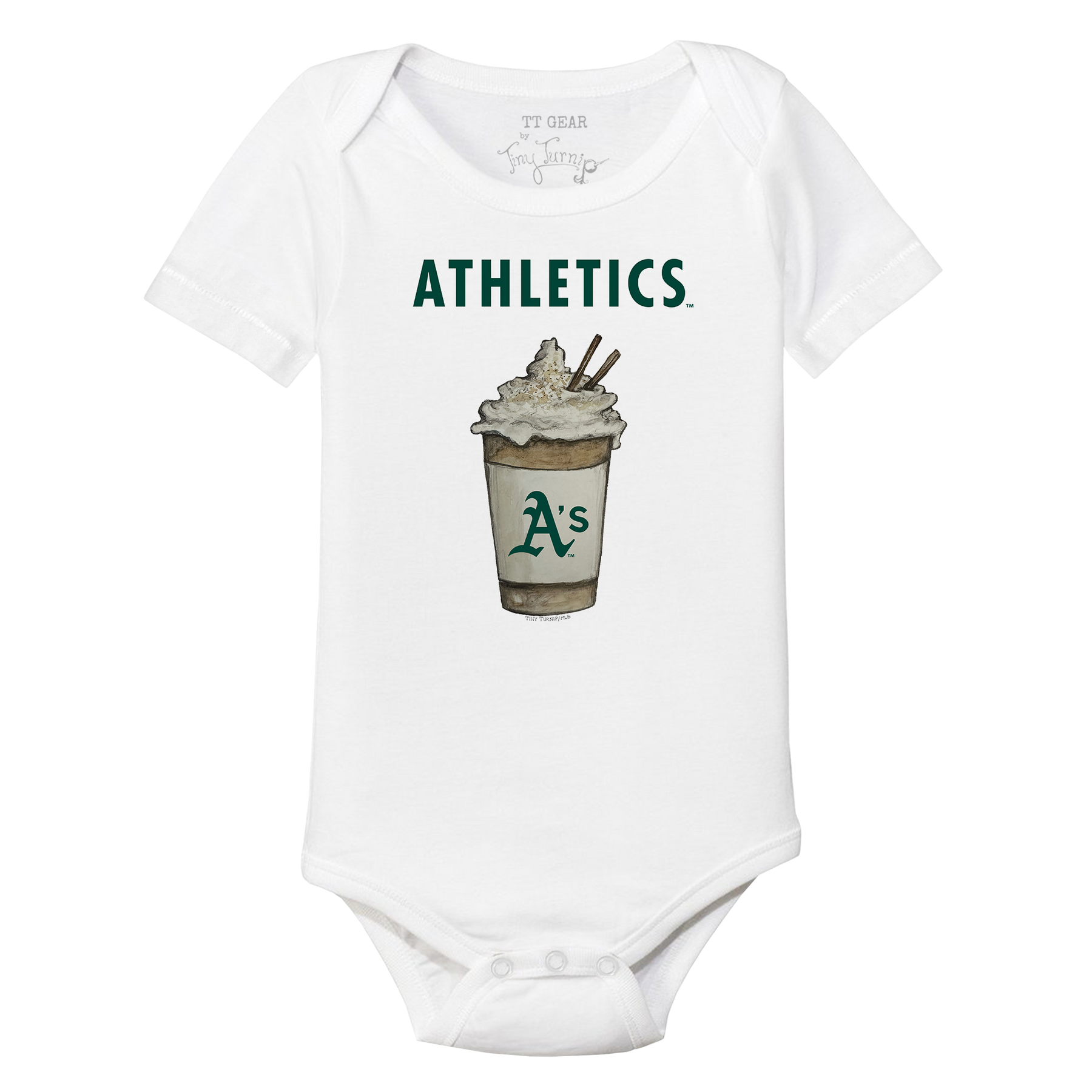 Oakland Athletics Latte Short Sleeve Snapper