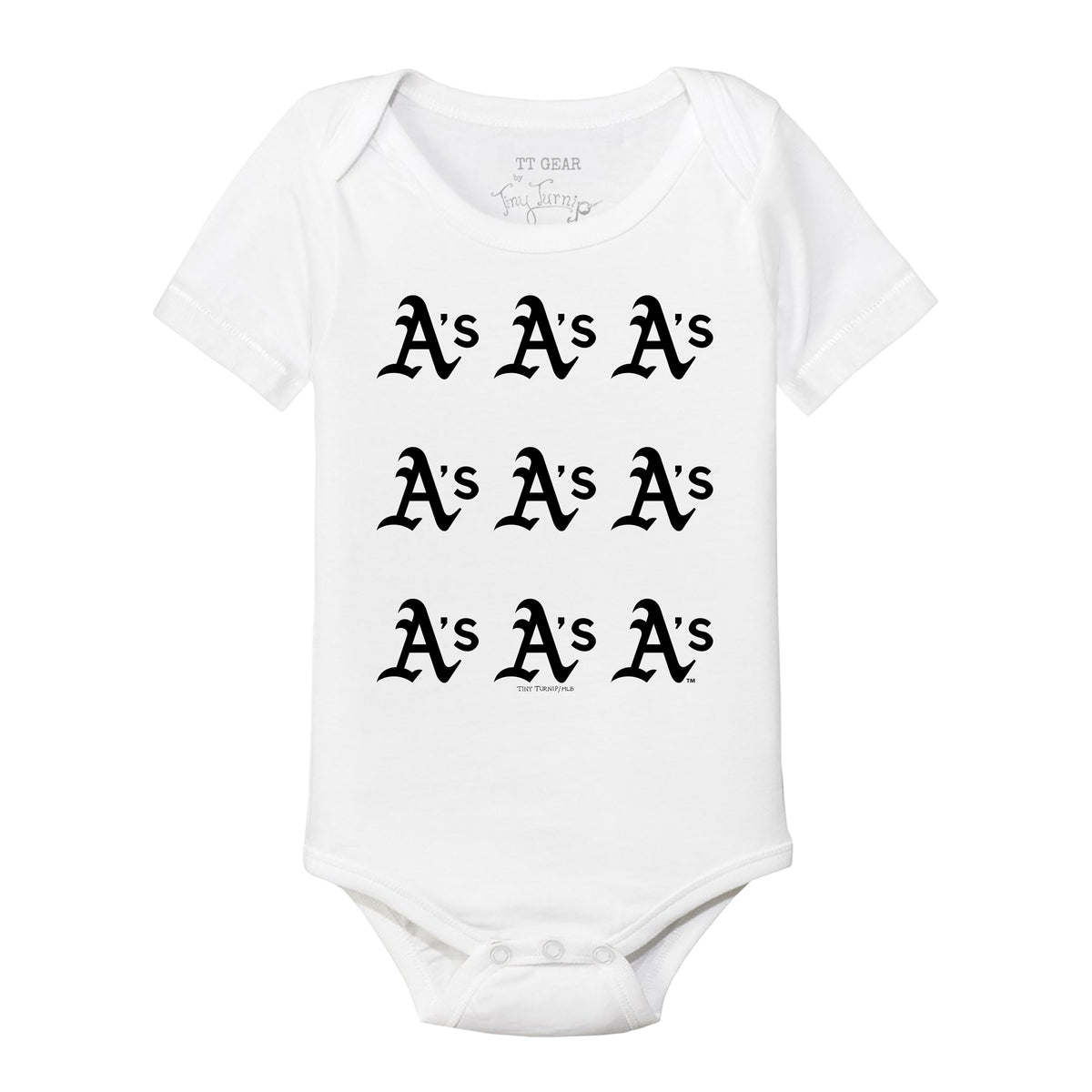 Oakland Athletics Logo Grid Short Sleeve Snapper