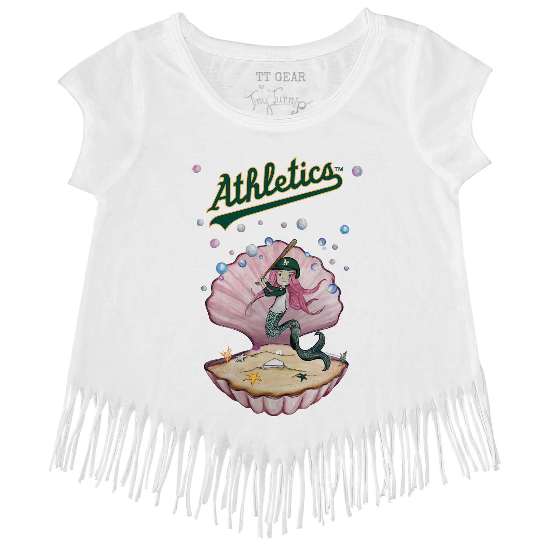 Oakland Athletics Mermaid Fringe Tee