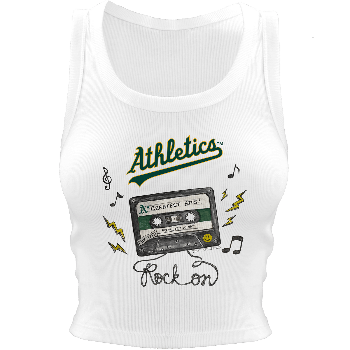 Oakland Athletics Mixtape Crop Tank