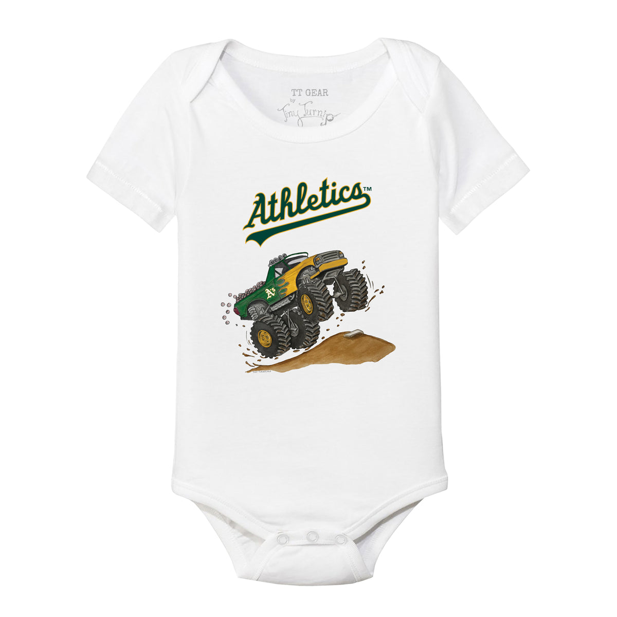 Oakland Athletics Monster Truck Short Sleeve Snapper