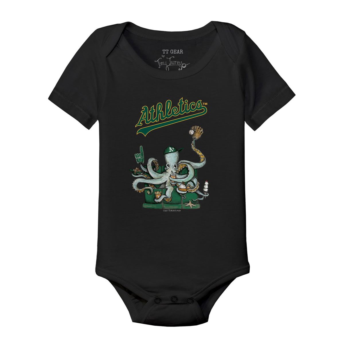 Oakland Athletics Octopus Short Sleeve Snapper