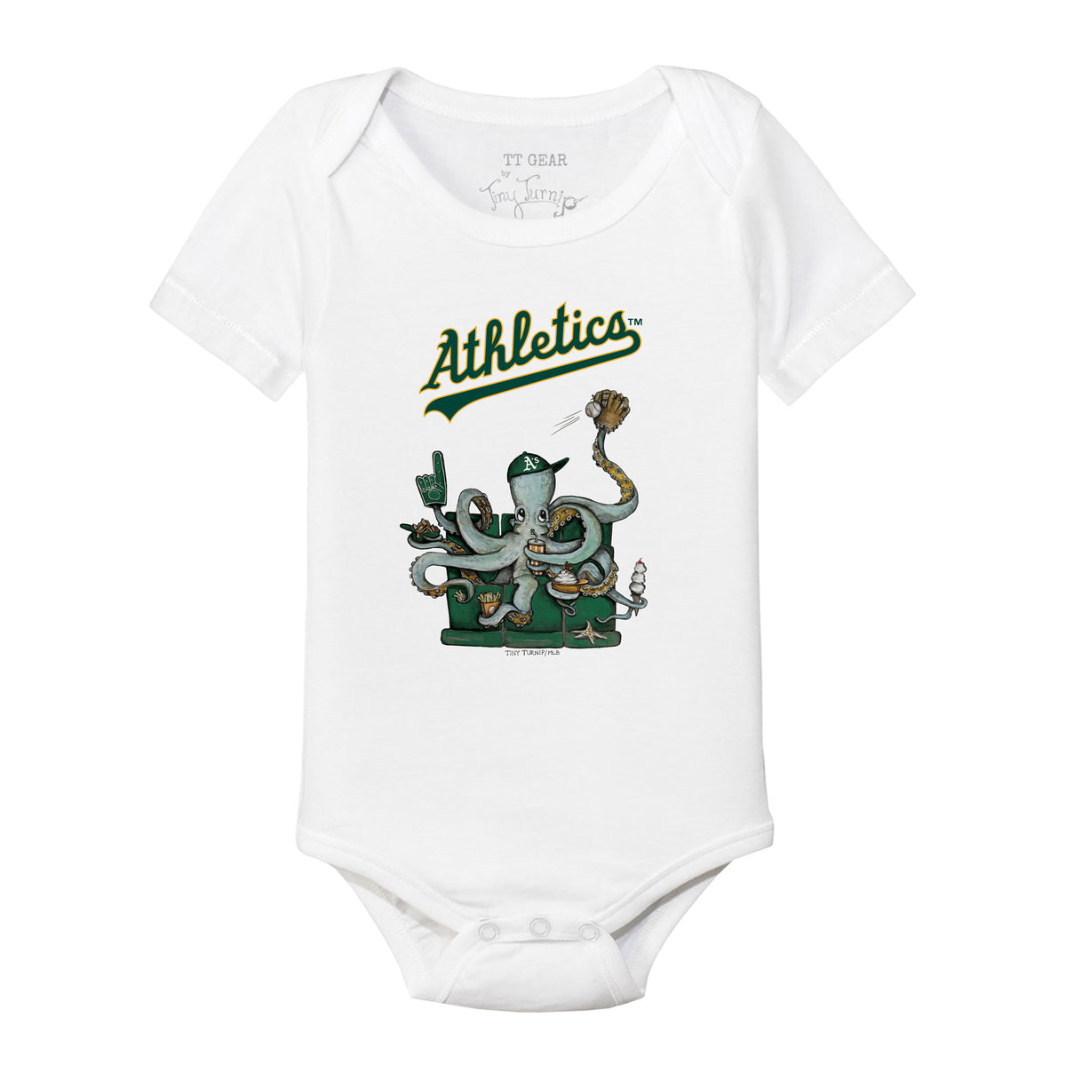 Oakland Athletics Octopus Short Sleeve Snapper