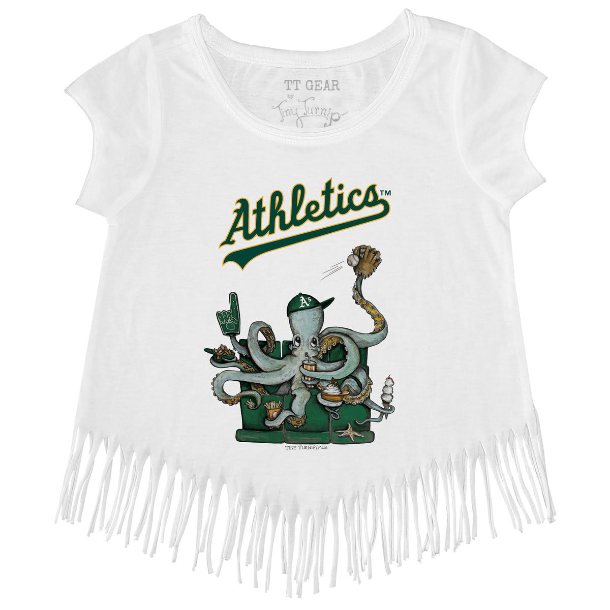 Oakland Athletics Octopus Fringe Tee