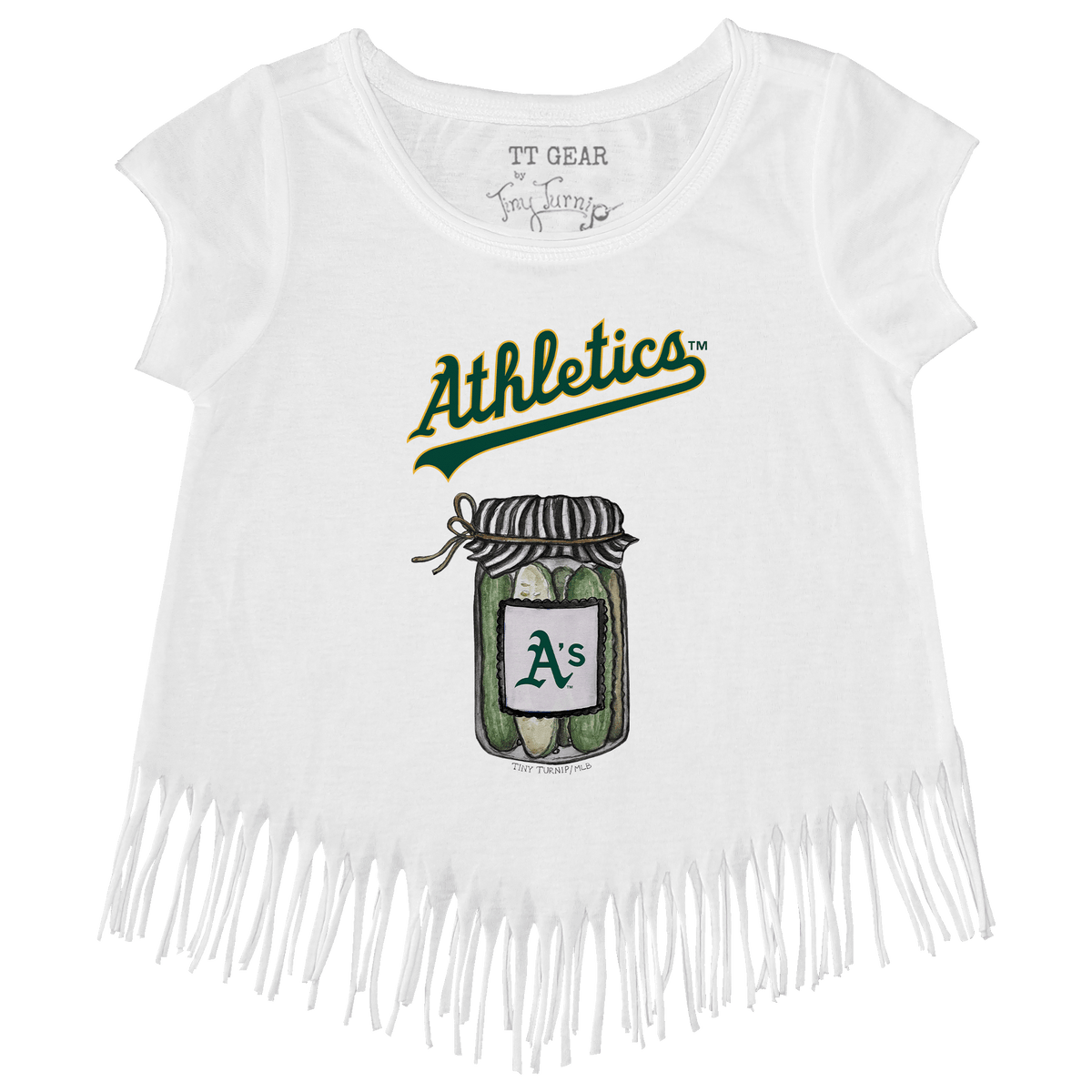 Oakland Athletics Pickle Jar Fringe Tee